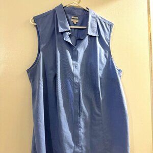 Sleeveless Blue Women's Top
